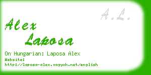 alex laposa business card